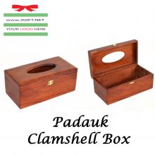 Padauk Clamshell Box
